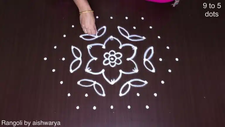 flower kolam