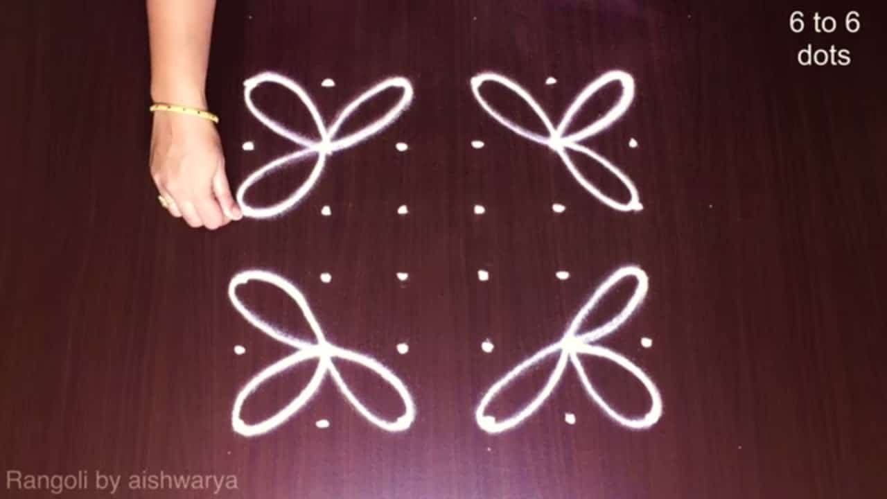 Simple Chukkala Kolams Puja Room Muggulu