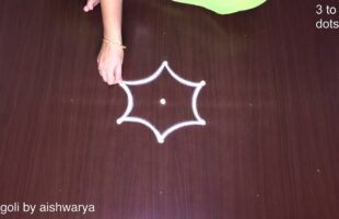 Simple Daily Apartment Kolam Desings