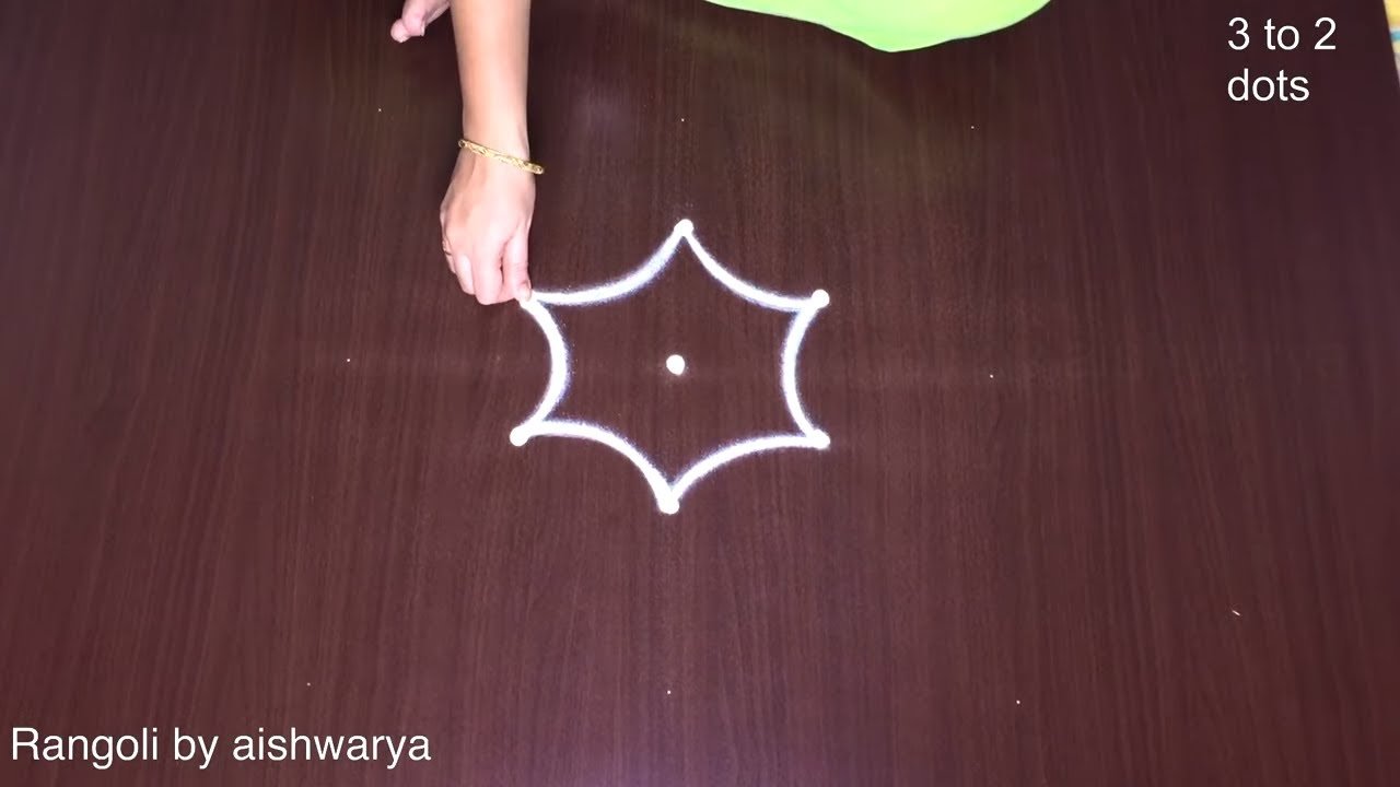 Simple Daily Apartment Kolam Desings