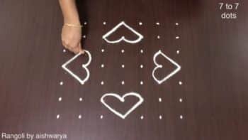 Simple Daily Evening 7 X 7 Muggulu