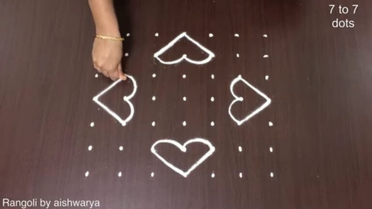 7×7 dots evening muggulu