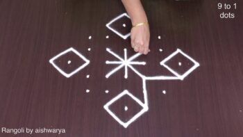 Simple Deepawali Kolam Designs