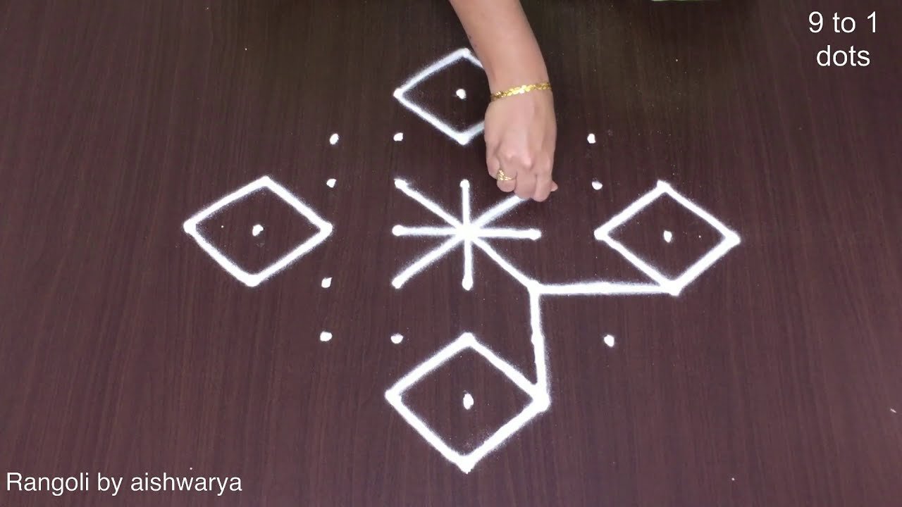 Simple Deepawali Kolam Designs
