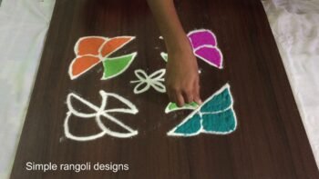 Simple Design Easy Beginner Kolam Muggulu