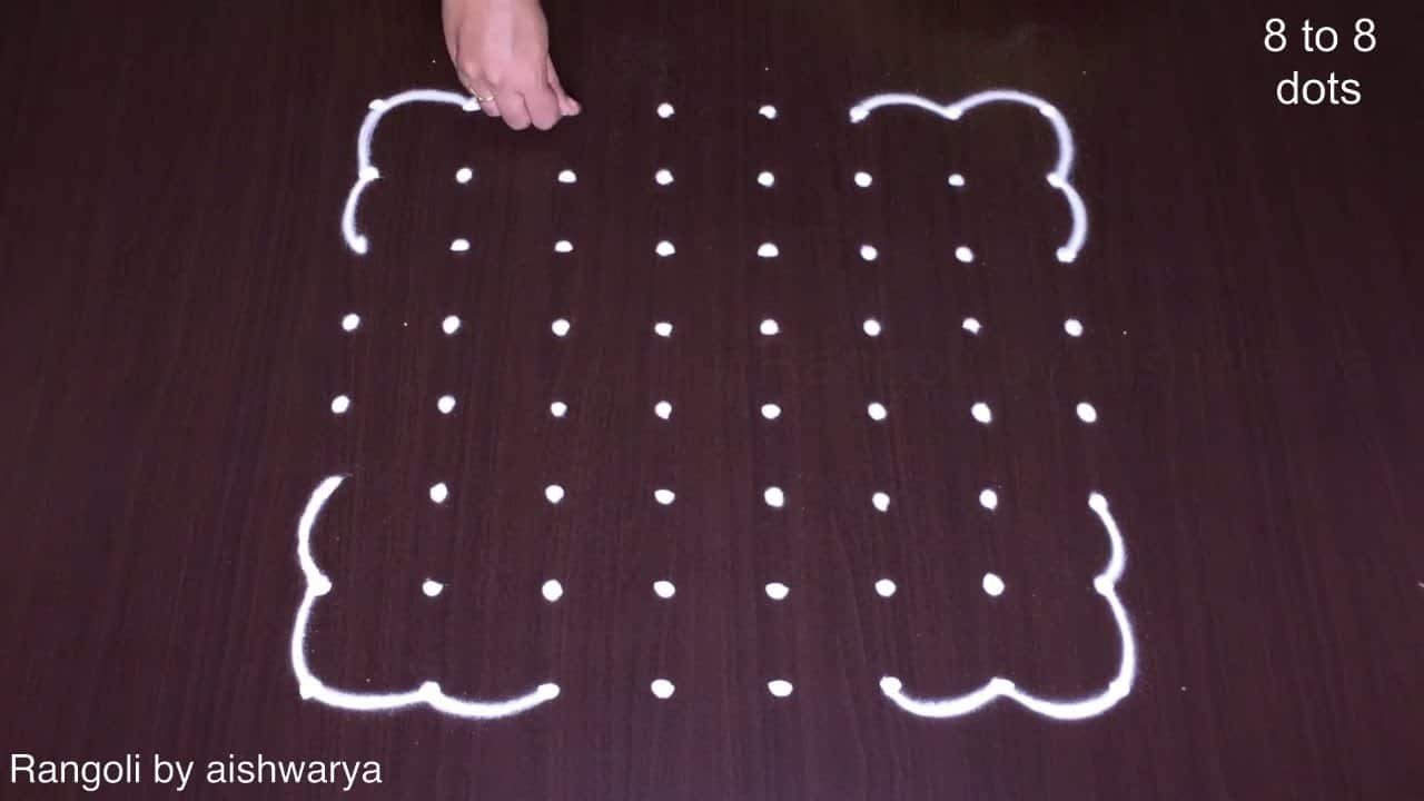 Simple Divali Muggulu and Kolam