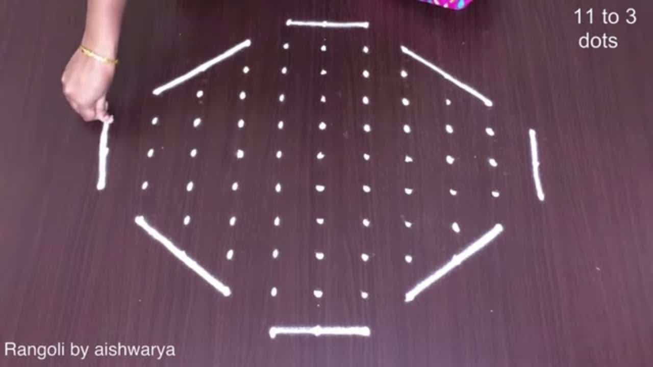 Simple Diwali Kolam Designs