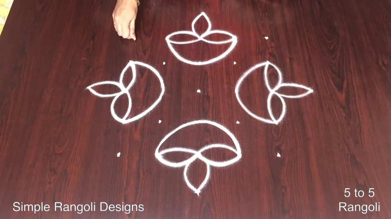 Simple Diwali Rangoli