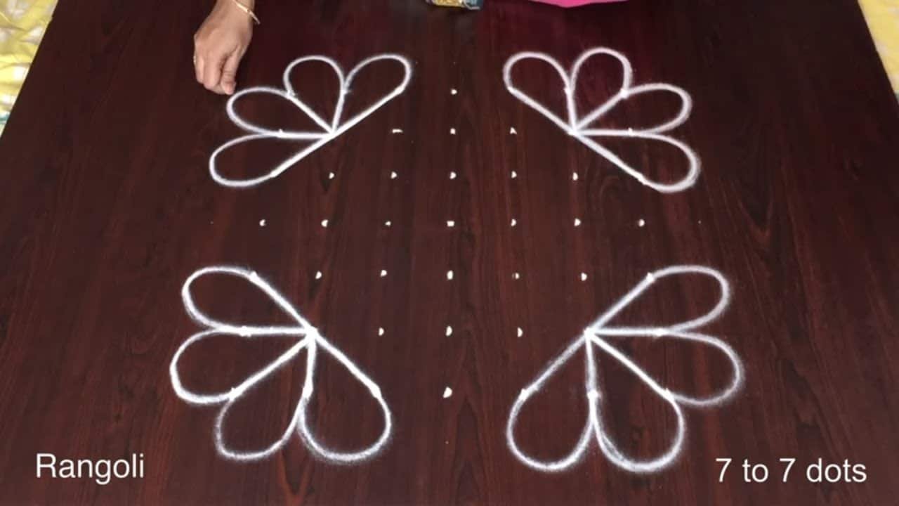 Simple Easy Dot Rangoli