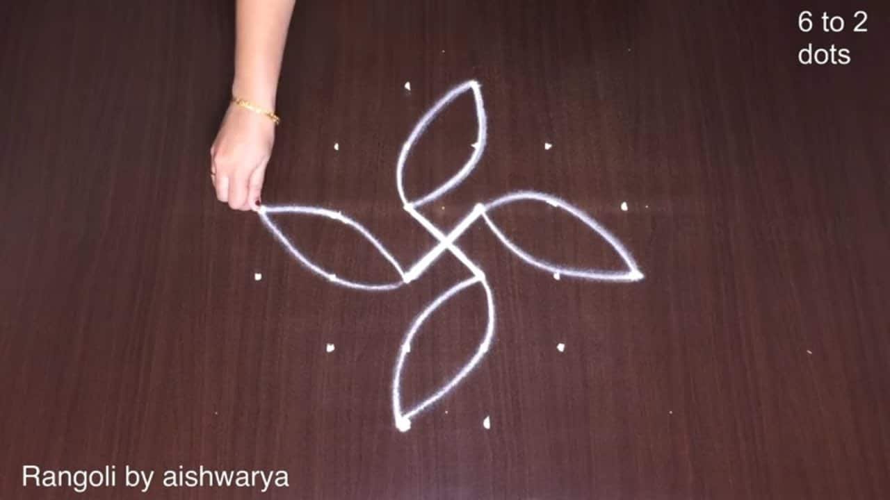 Simple Easy Flower Designs Aishwarya Muggulu
