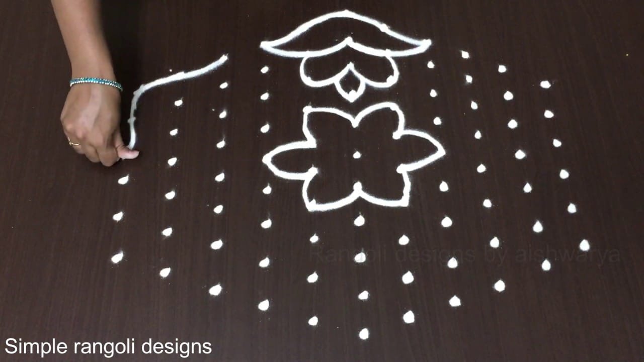 Simple Festival Muggulu 11×6 Dots