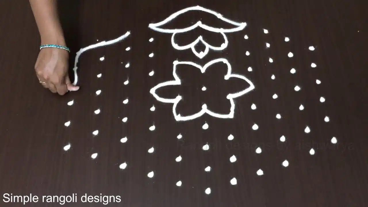 Simple Festival Muggulu 11×6 Dots