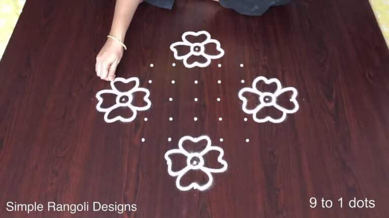 flower rangoli