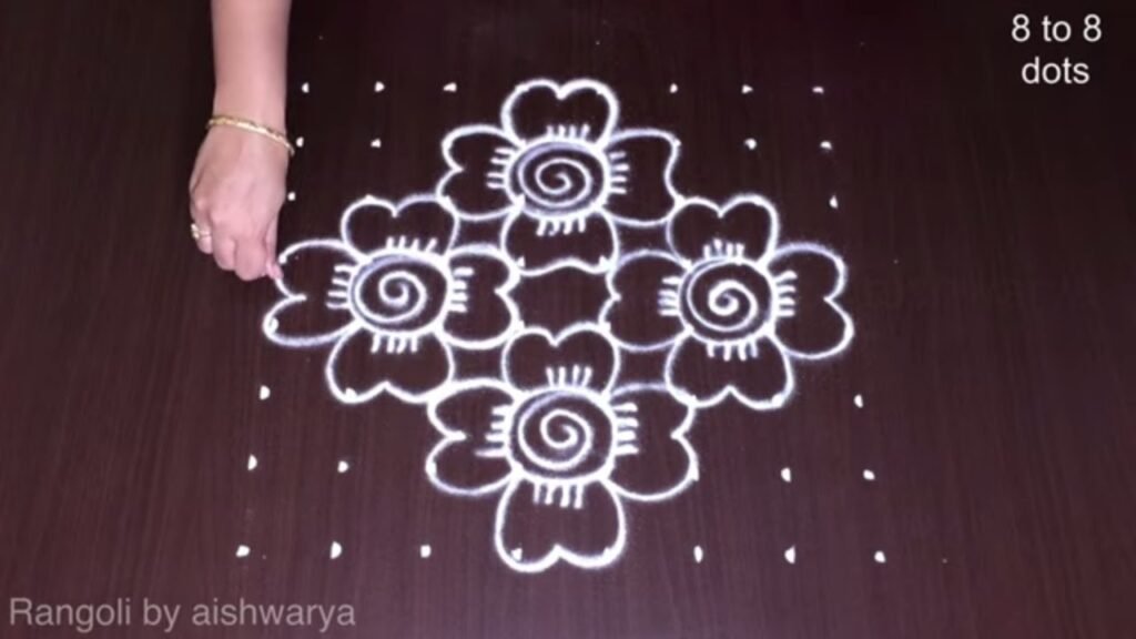 Friday flower kolam