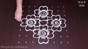 Simple Friday Flower Kolam
