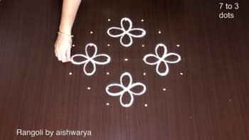 Simple Hand Rangoli Designs