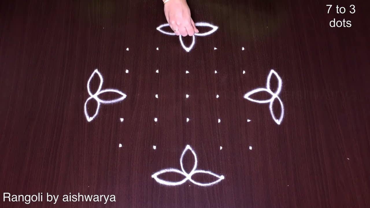 Simple Kolam Designs Before Home