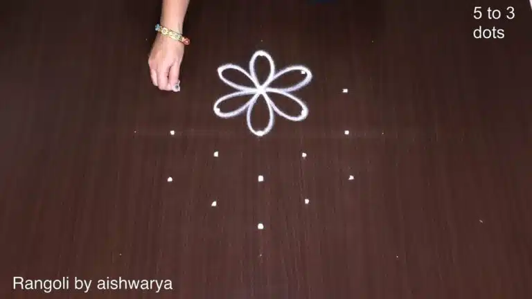 5 dots kolam