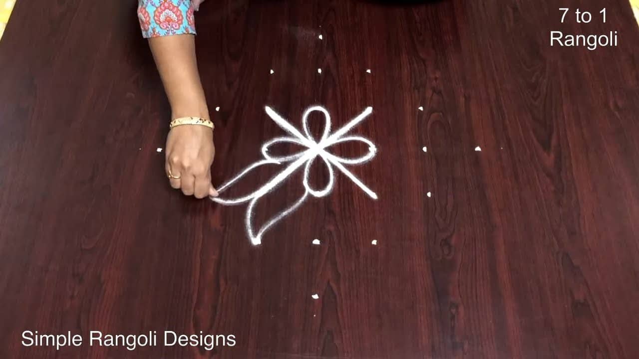 Simple Kolam Designs With Dots