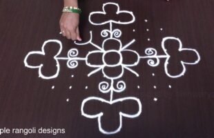 Simple Kolam Patterns With 12×2