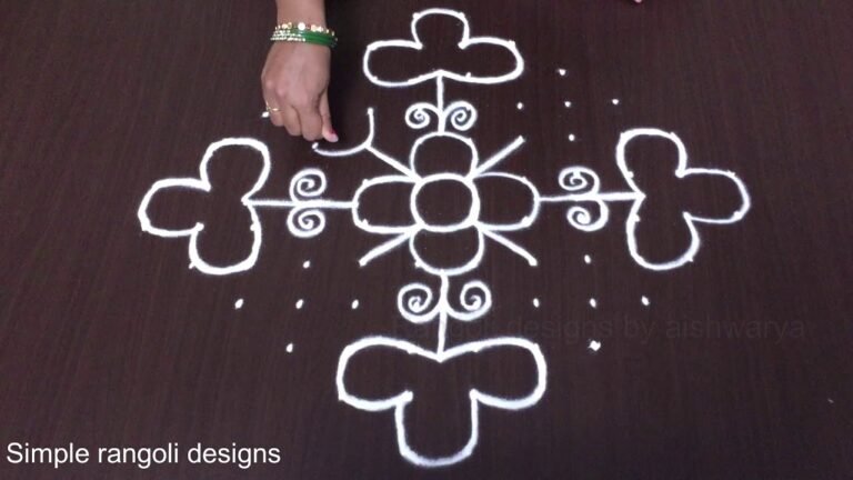 12×2 dots kolam