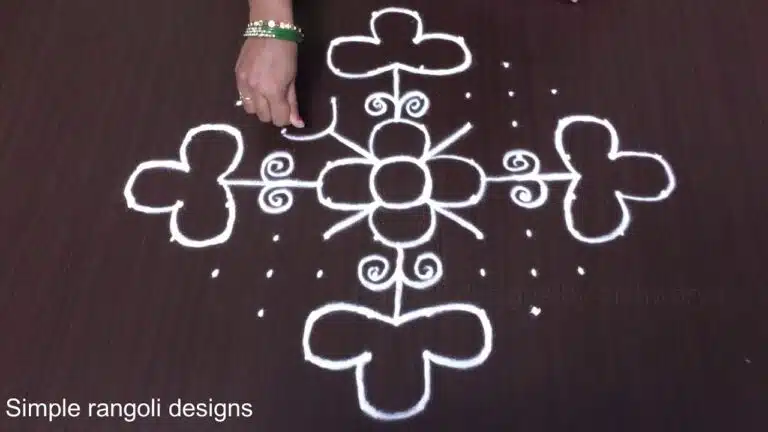 12×2 dots kolam