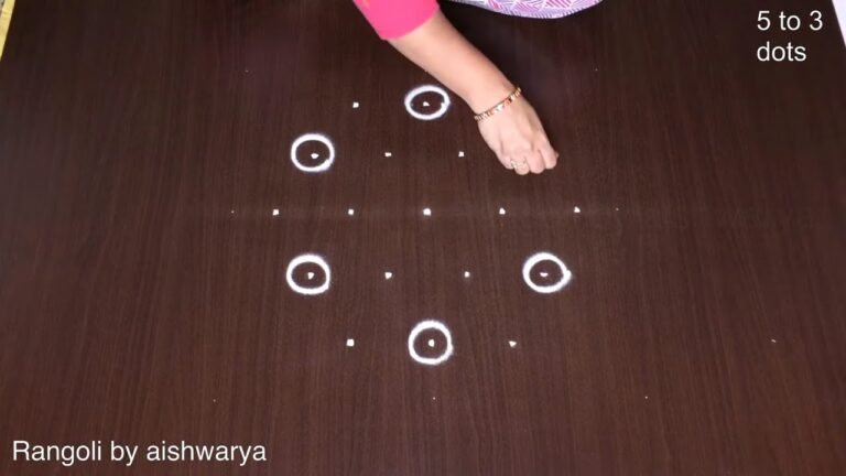 5 dots kolam