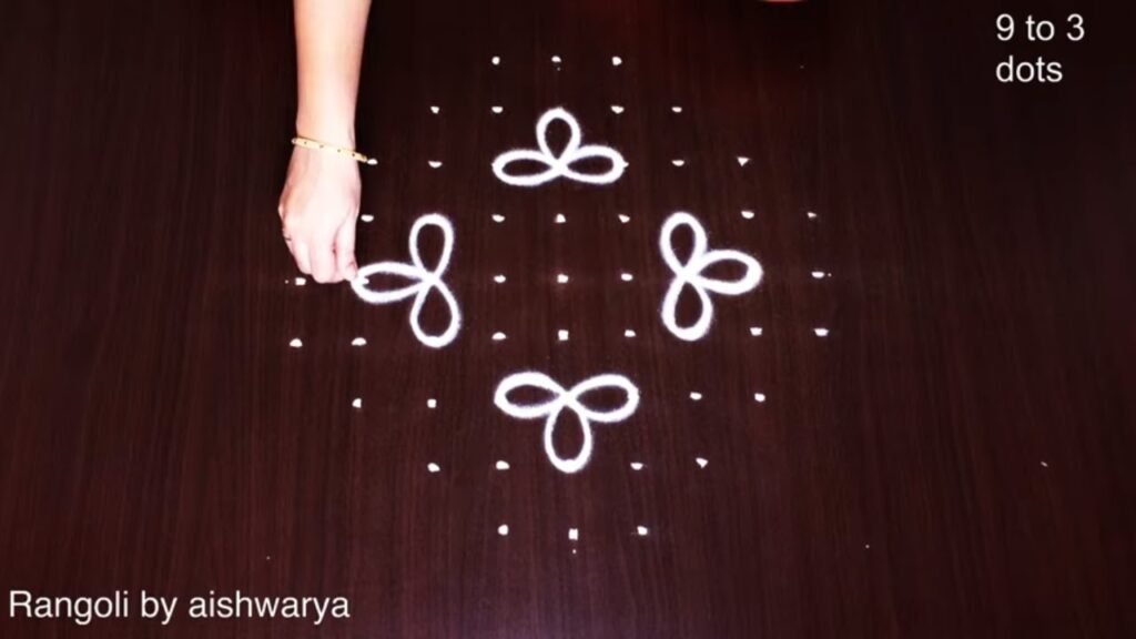 kolam with 9 dots