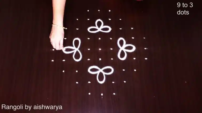 kolam with 9 dots