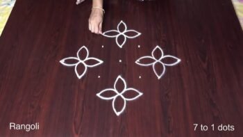 Simple Kolam With Dots