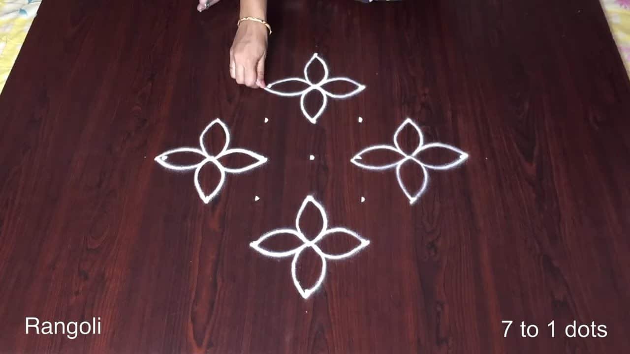 Simple Kolam With Dots