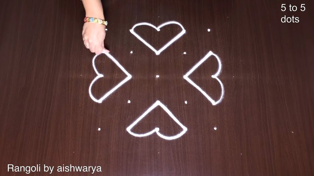 Simple Kolangal Design Muggulu