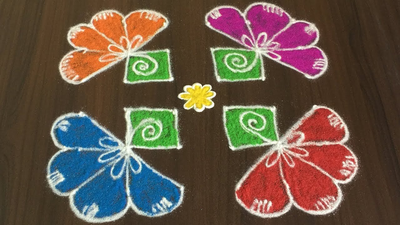 Simple Latest Rangoli Daily Muggulu