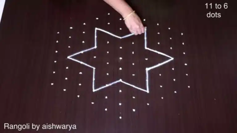 Mattu Pongal star kolam