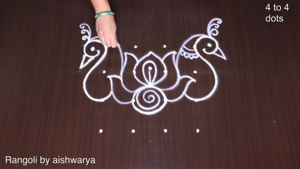 peacock kolam
