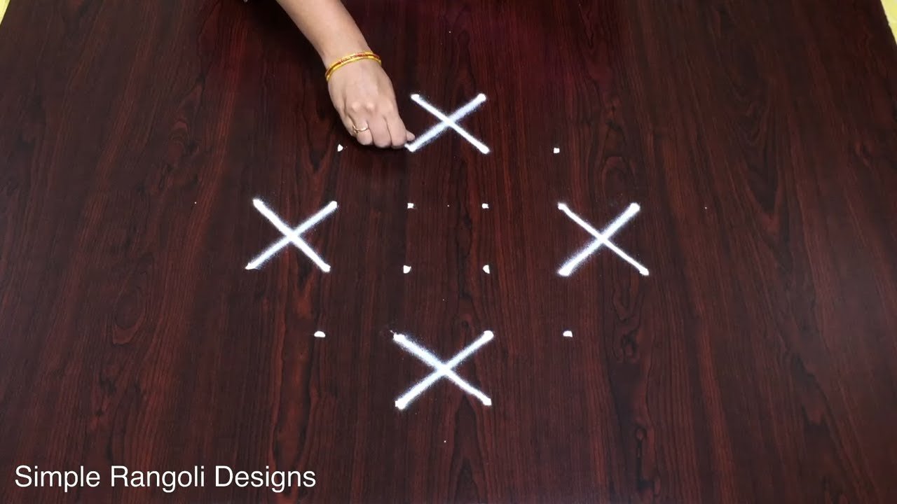 Simple Muggu Trendy Traditional Kutty Kolam