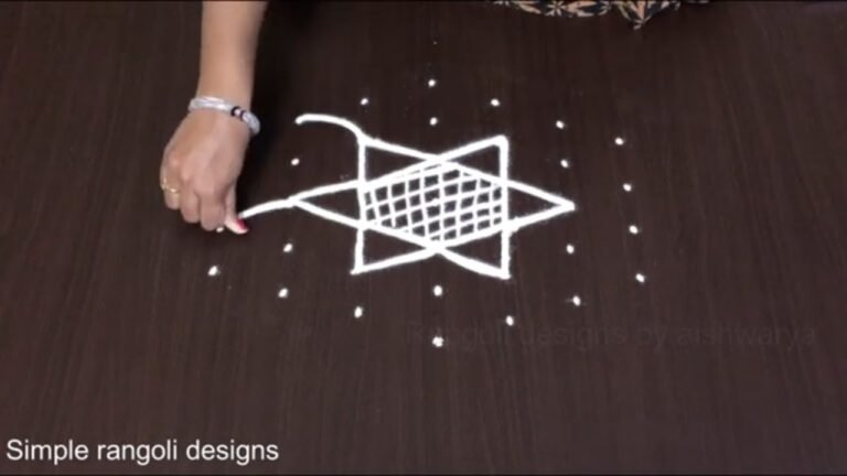 Simple Muggulu Designs for Beginners