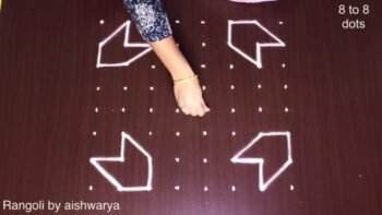 Simple Muggulu Designs With 8×8