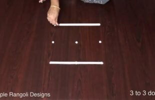 Simple Muggulu for Beginners With Dots