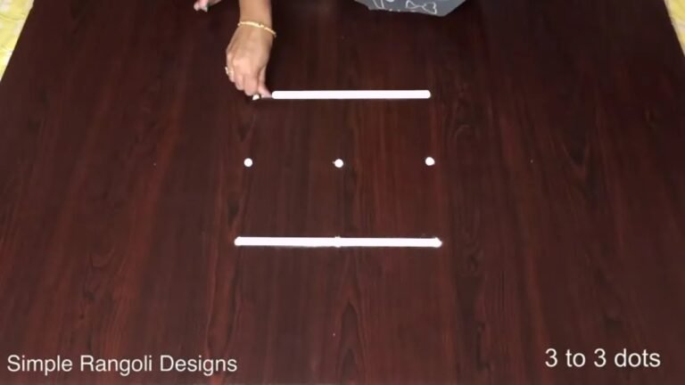 Simple Muggulu for Beginners With Dots