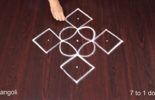 Simple Muggulu With Dots