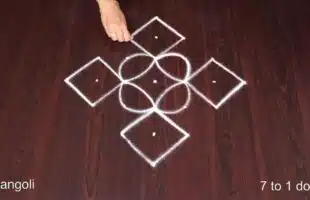 Simple Muggulu With Dots