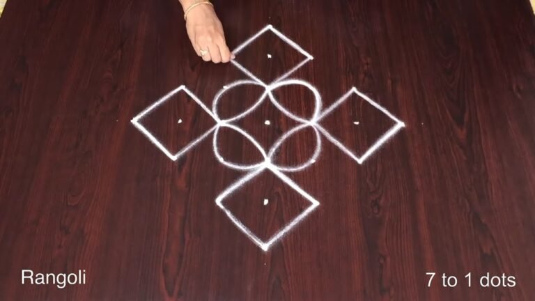 Simple Muggulu With Dots