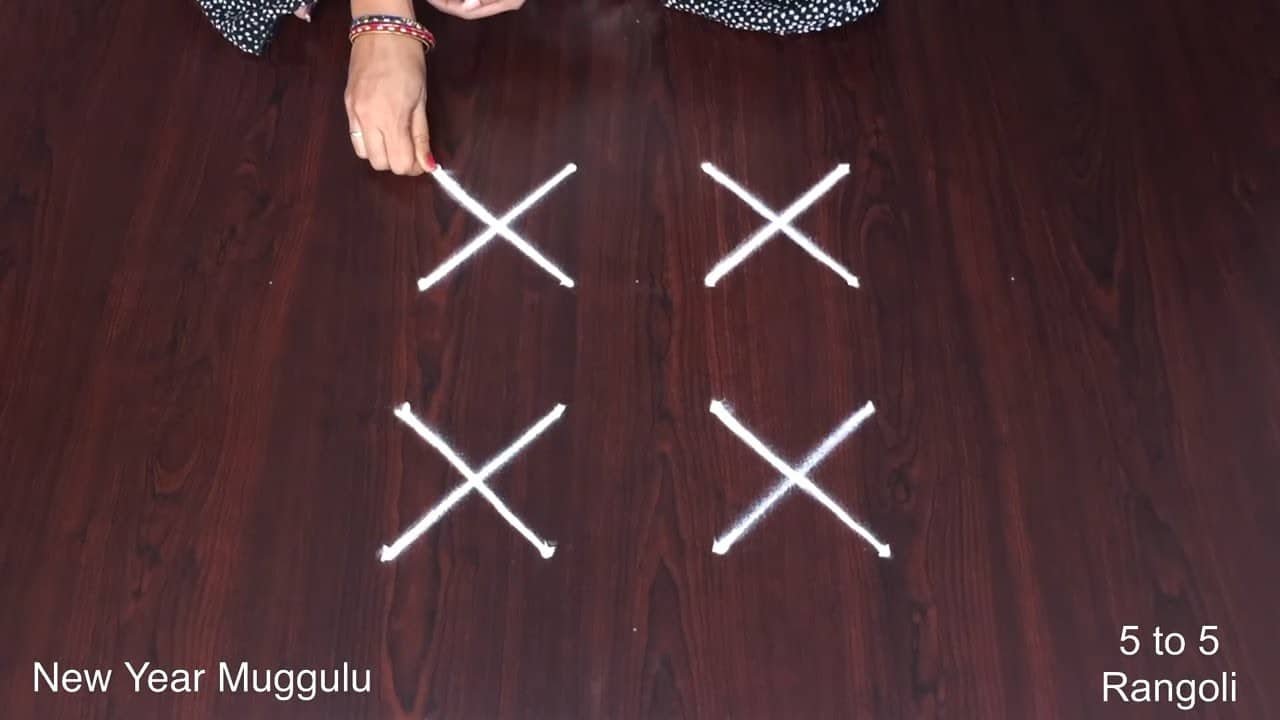 Simple New Year Muggulu