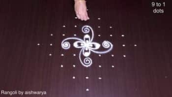 Simple Onam Pookalam Patterns