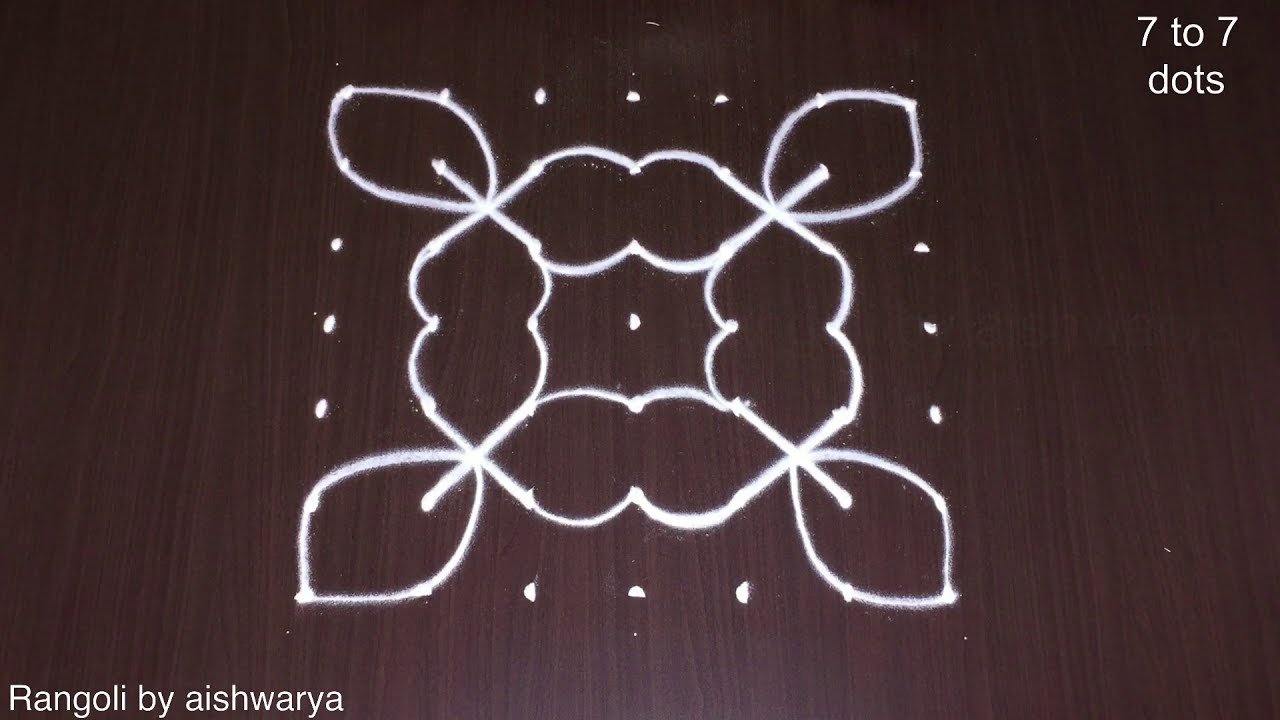 Simple Rangoli Design for Festivals
