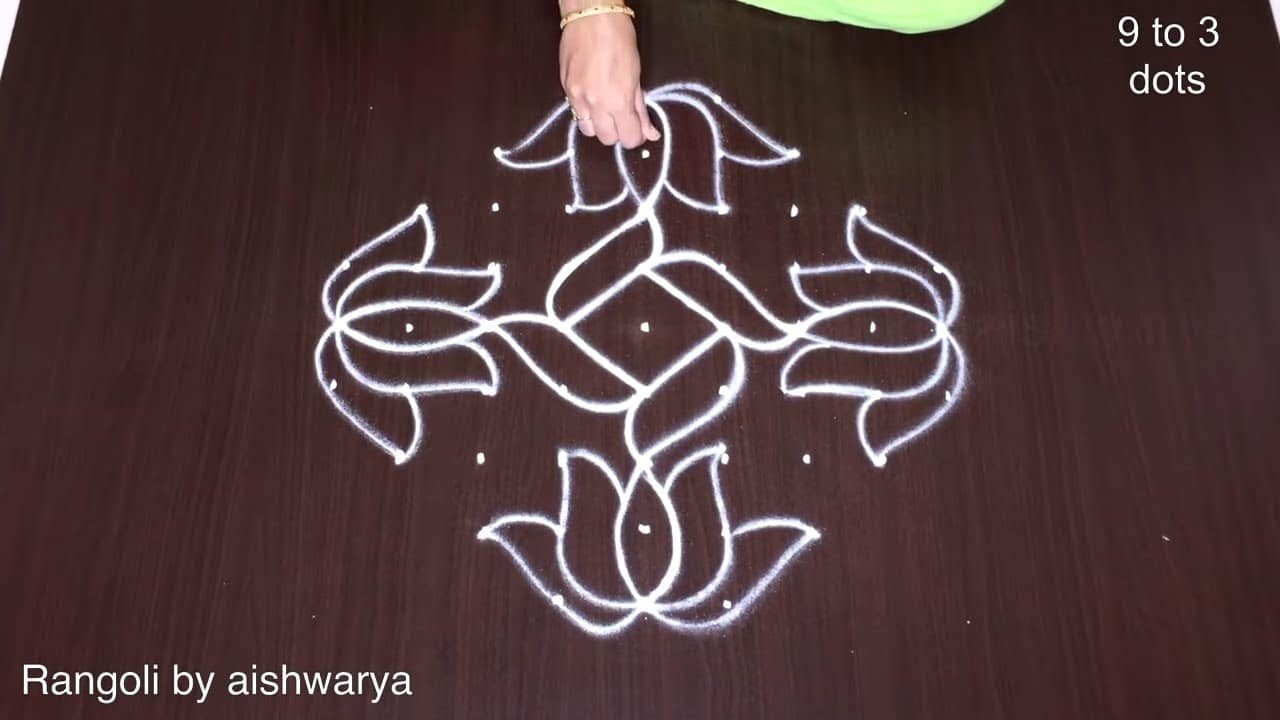 Simple Rangoli Designs for Sankranti