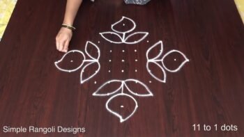 Simple Rangoli Designs for Ugadi