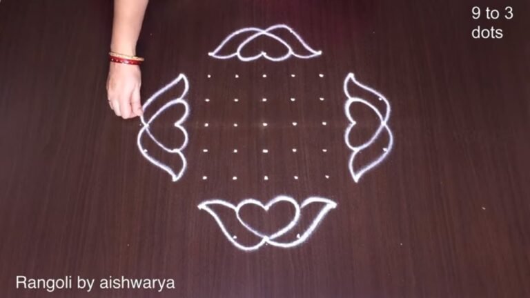 rangoli on floor
