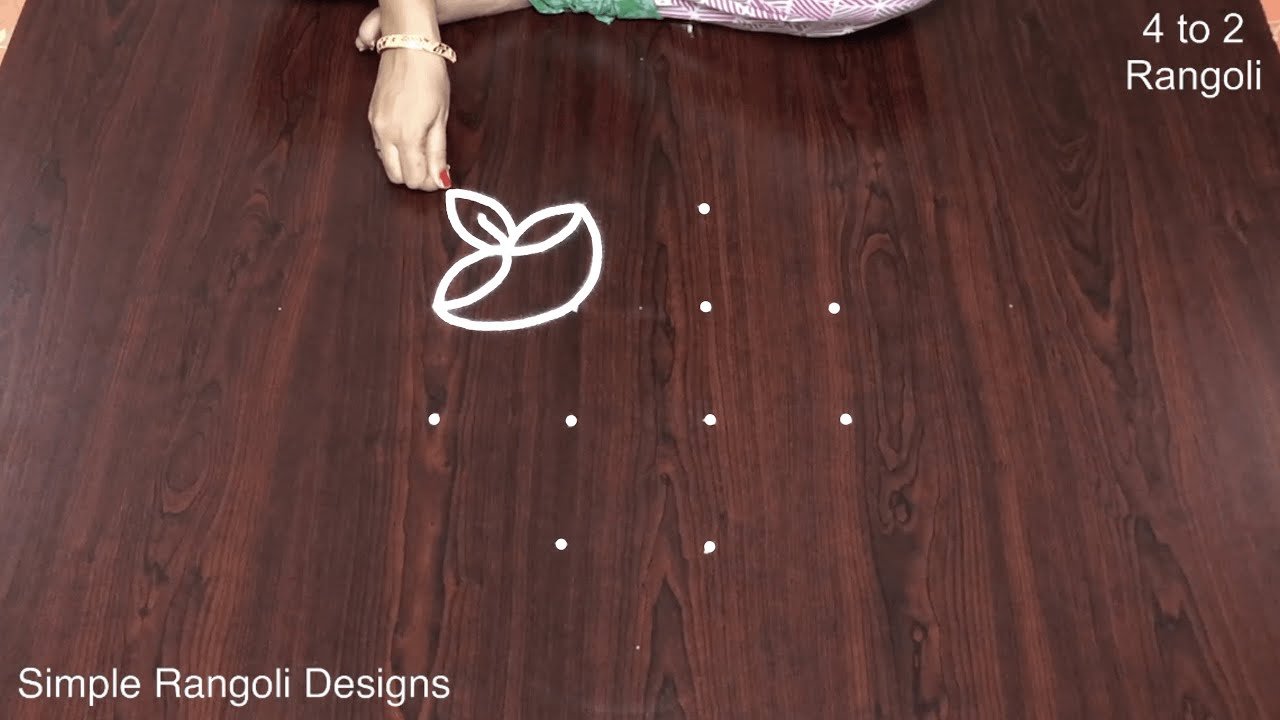 Simple Rangoli for Diwali
